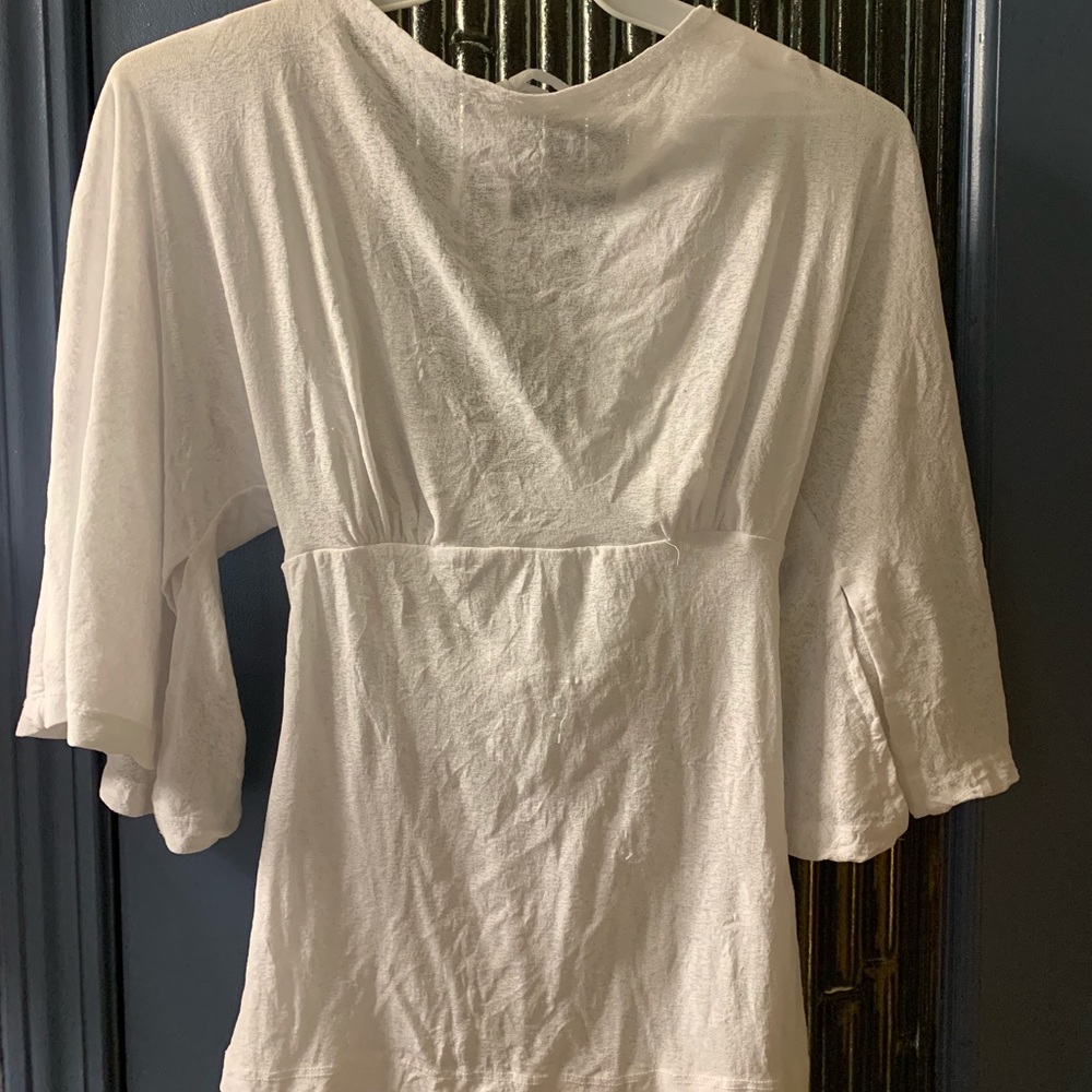 Sheer white blouse